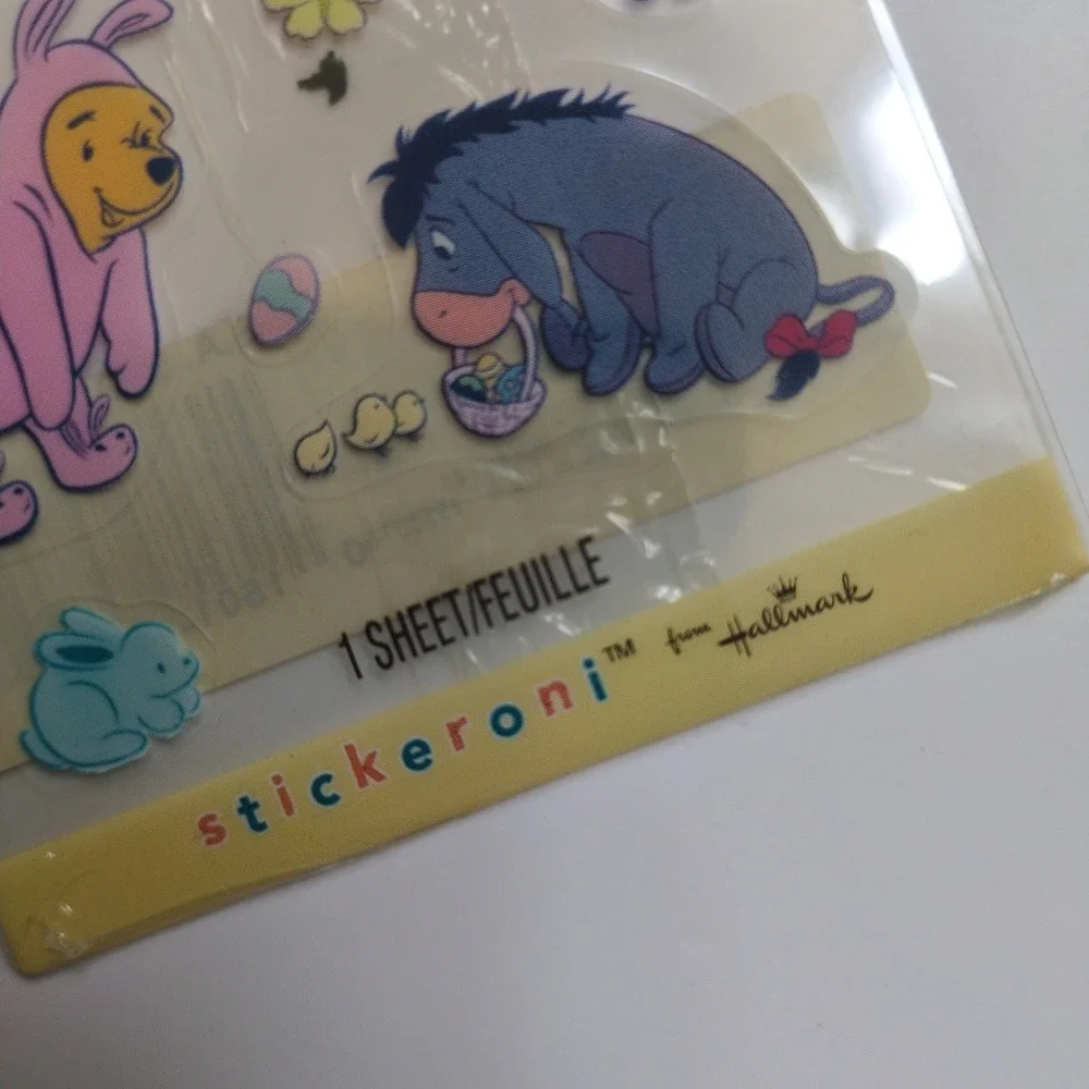 Disney Winnie the‎ Pooh Stickers Window Clings Postcard Set Sandylion Hallmark